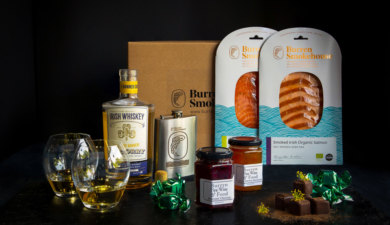 Irish Whiskey Hamper Burren Smokehouse